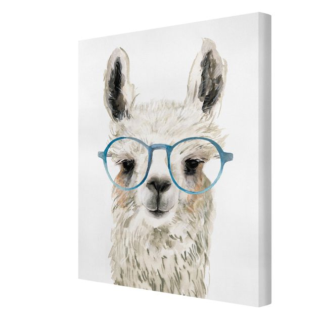 Obrazy na płótnie zwierzęta Hippy Llama w okularach III