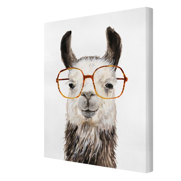 Obrazy na płótnie zwierzęta Hippy Llama w okularach IV