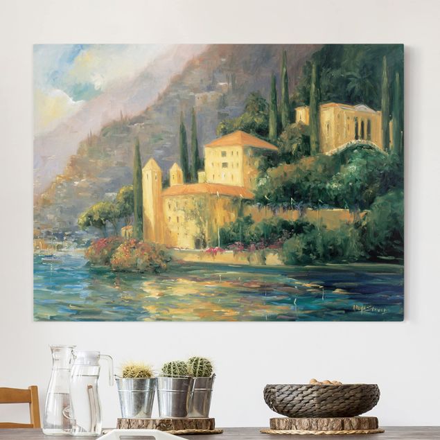 Obrazy na płótnie Włochy Krajobraz włoski - dom wiejski