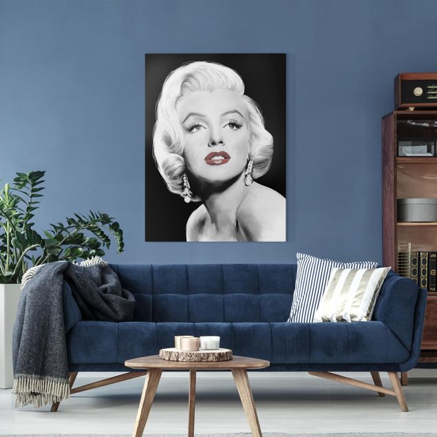 Obrazy nowoczesne Marilyn z biżuterią na uszach