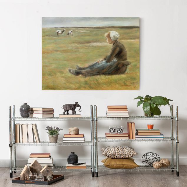 Obrazy do salonu Max Liebermann - Pasterz kóz
