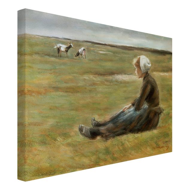 Impresjonizm obrazy Max Liebermann - Pasterz kóz