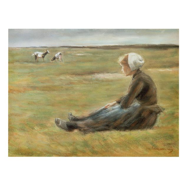 Obrazy portret Max Liebermann - Pasterz kóz