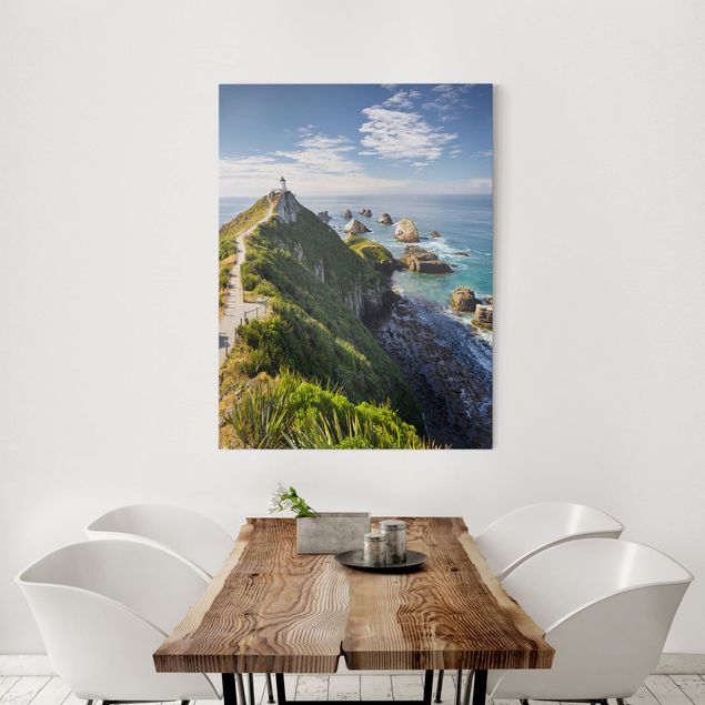 Obrazy nowoczesny Nugget Point Latarnia morska i morze Nowa Zelandia
