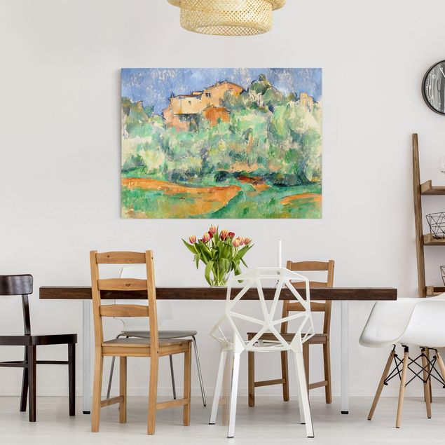 Obrazy do salonu nowoczesne Paul Cézanne - Dom na wzgórzu
