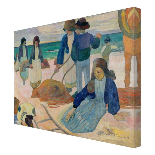 Niebieskie obrazy Paul Gauguin - Kobiety Zbieracze Tangów