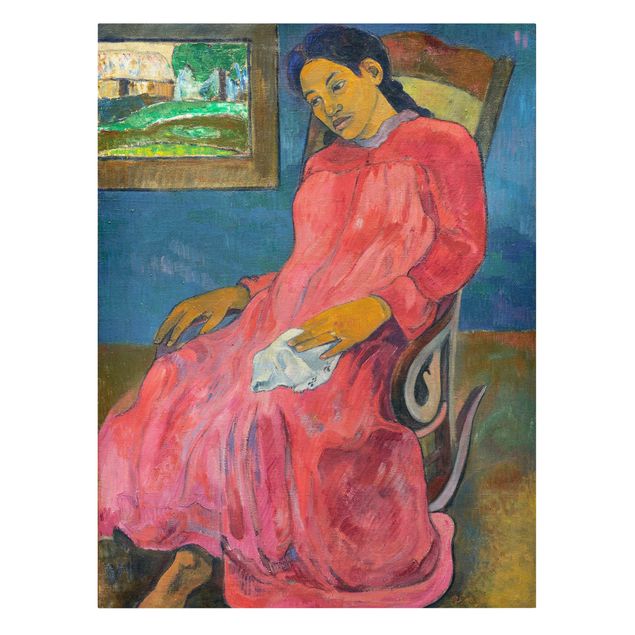 Obrazy portret Paul Gauguin - Kobieta melancholijna