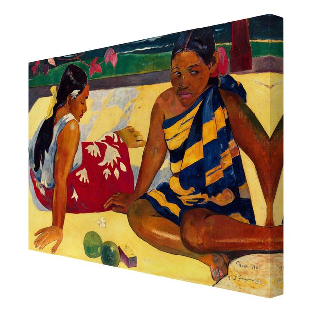 Czerwony obraz Paul Gauguin - Kobiety z Tahiti