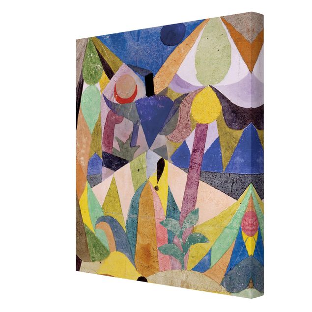 Obraz abstrakcja na płótnie Paul Klee - Łagodny pejzaż tropikalny
