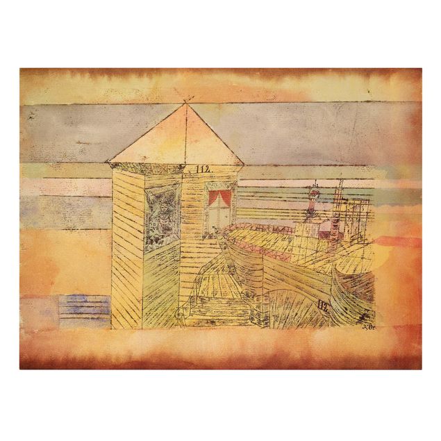 Obrazy na płótnie abstrakcja Paul Klee - Cudowne lądowanie