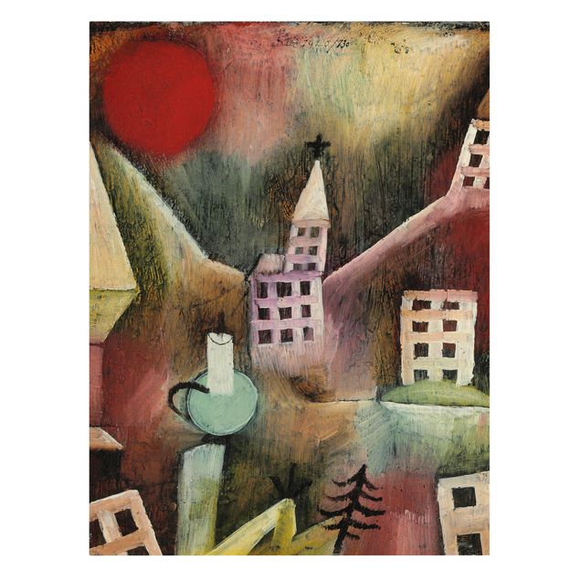 Obrazy na płótnie abstrakcja Paul Klee - Zniszczona wioska