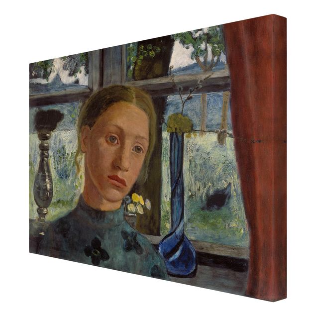 Obrazy artystów Paula Modersohn-Becker - Głowa dziewczynki przed oknem