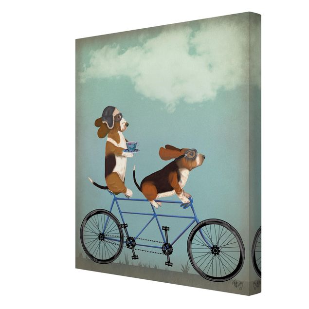 Pies obraz Wycieczka rowerowa - Bassets Tandem