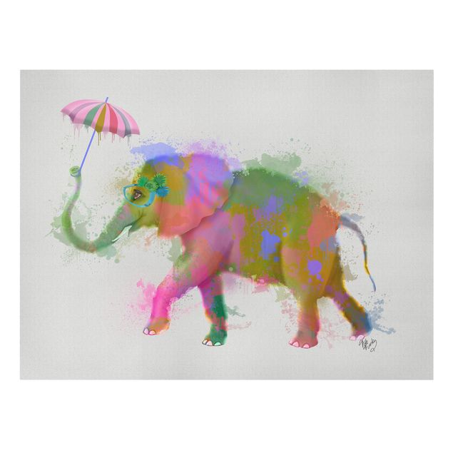 Kolorowe obrazy Rainbow Splash Elephant