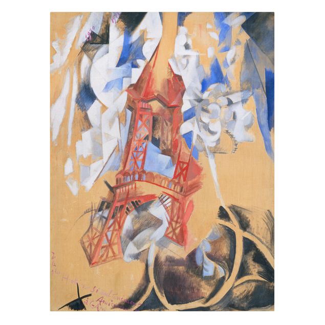 Obrazy na płótnie abstrakcja Robert Delaunay - Wieża Eiffla