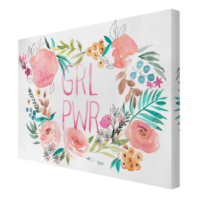 Obrazy drukowane na płótnie Pink Blossoms - Girl Power