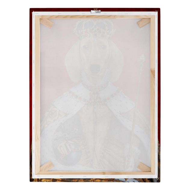 Obrazy retro Portret zwierzęcia - Królewna jamniczka
