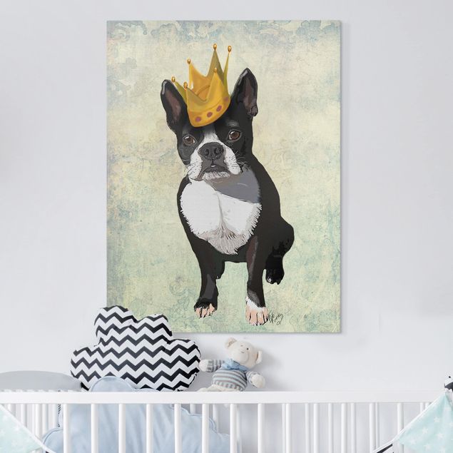 Nowoczesne obrazy do salonu Portret zwierzęcia - Terrier King