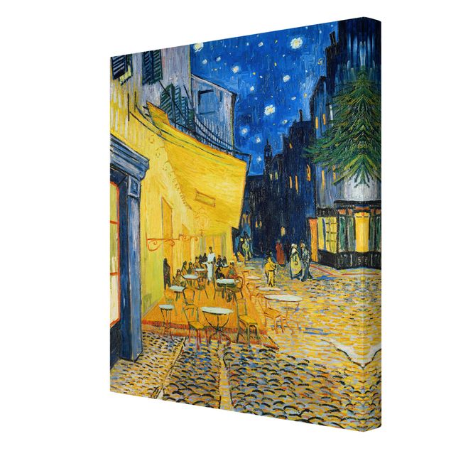żółty obraz Vincent van Gogh - Taras kawiarni w Arles