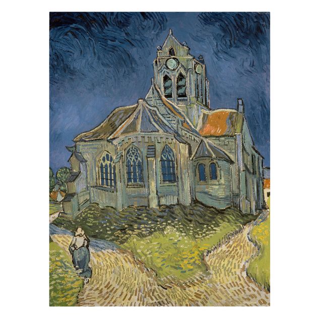 Postimpresjonizm obrazy Vincent van Gogh - Kościół w Auvers-sur-Oise