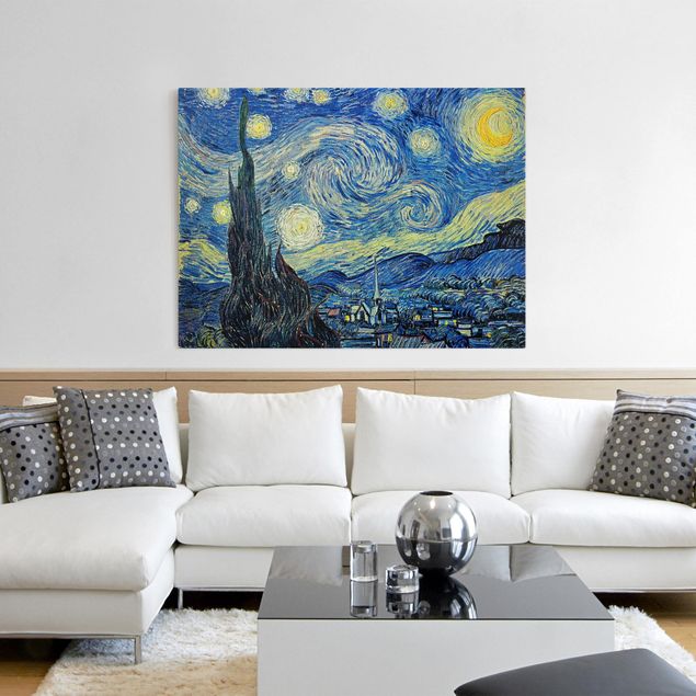 Nowoczesne obrazy do salonu Vincent van Gogh - Gwiaździsta noc