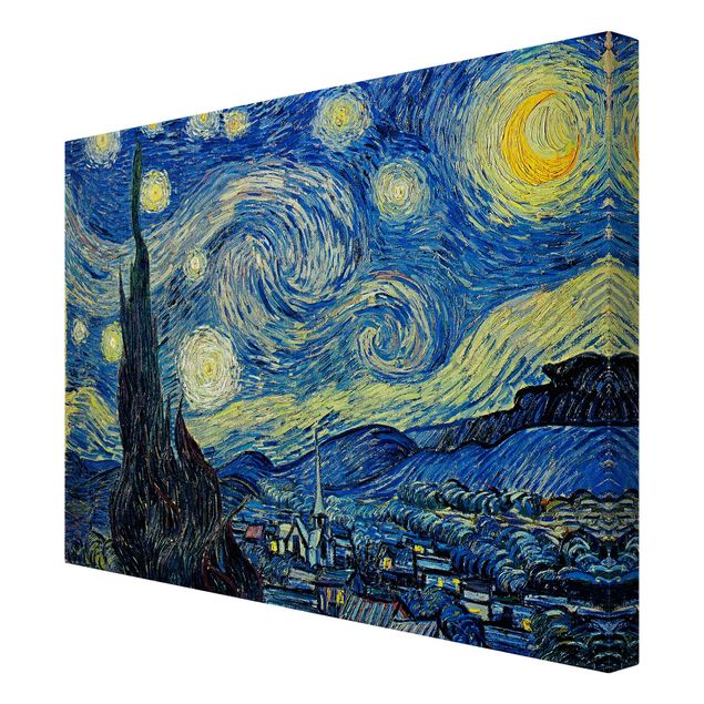 Niebieskie obrazy Vincent van Gogh - Gwiaździsta noc