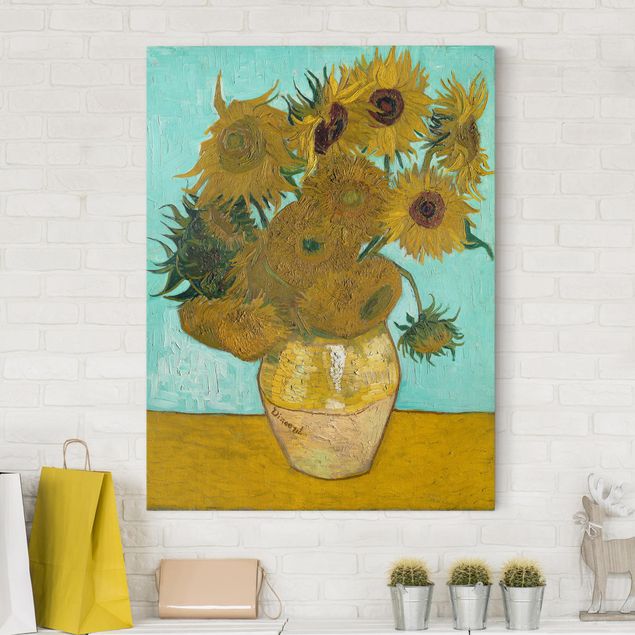 Obrazy słoneczniki Vincent van Gogh - Wazon ze słonecznikami