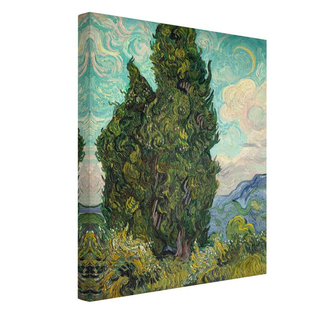 Obrazy impresjonizm Vincent van Gogh - Cyprysy