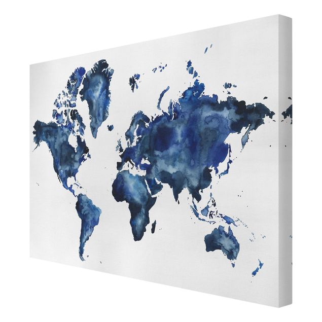 Obrazy Wodna mapa świata światło