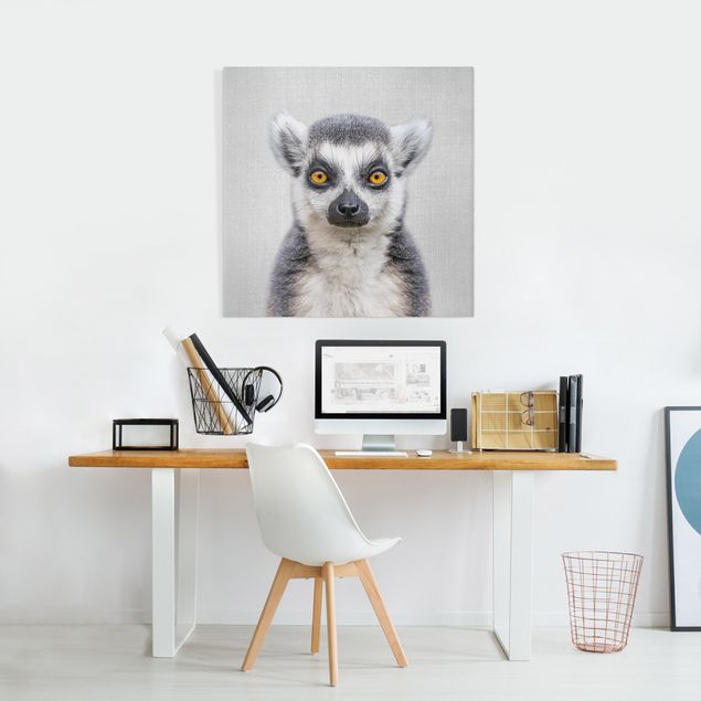 Obrazy do salonu nowoczesne Lemur Ludwig