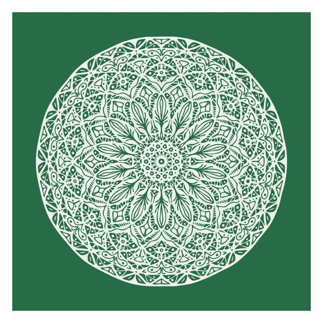 Tapety Mandala na tle zieleni