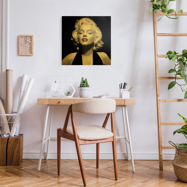 Obrazy nowoczesne Marilyn z czerwonymi ustami