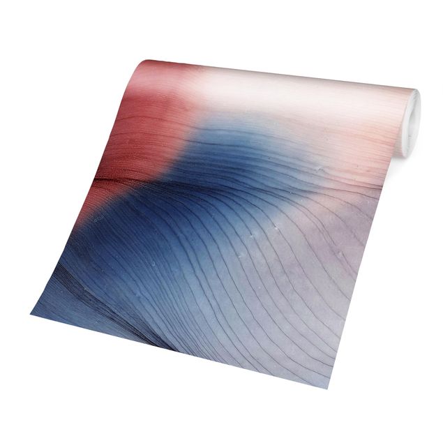 Fototapety Mottled Colour Dance In Blue With Red