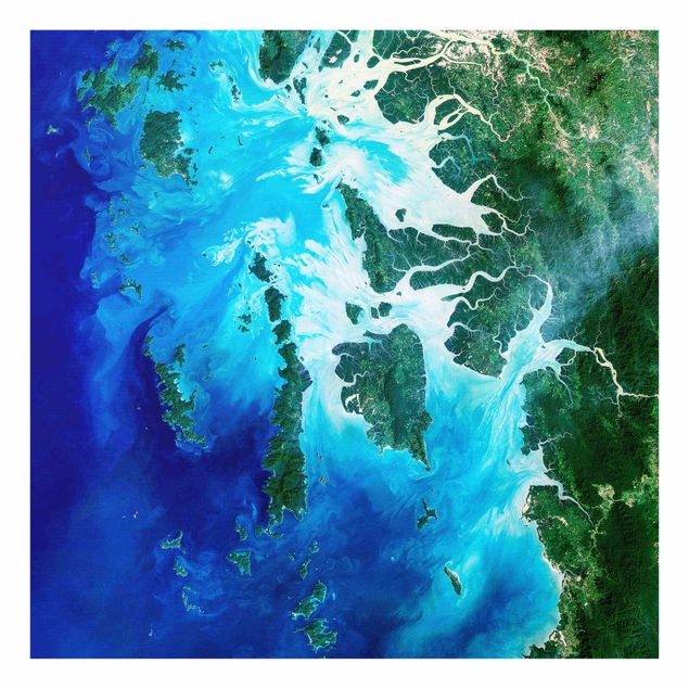Obrazy na szkle plaża NASA Fotografia Archipelag Azji Południowo-Wschodniej