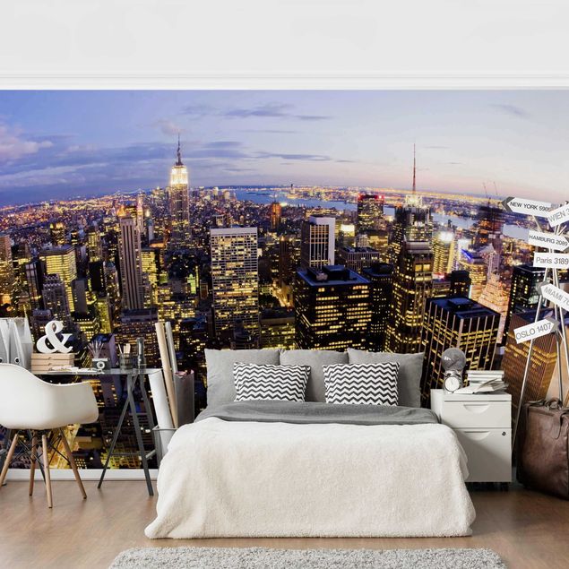 Fototapety Nowy Jork Nocna panorama Nowego Jorku