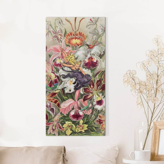 Obrazy do salonu Nimfa z orchideami