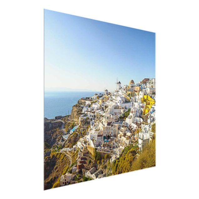 Obrazy do salonu nowoczesne Oia na Santorini