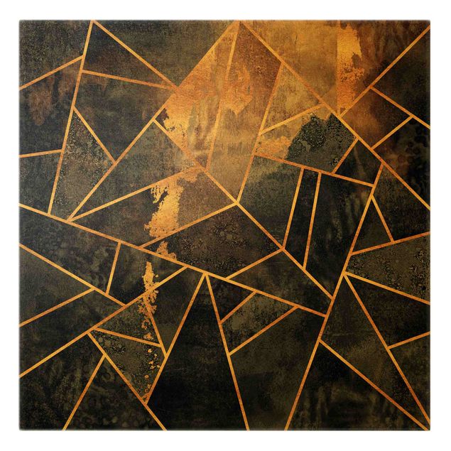 Obrazy na płótnie abstrakcja Onyks z dodatkiem złota
