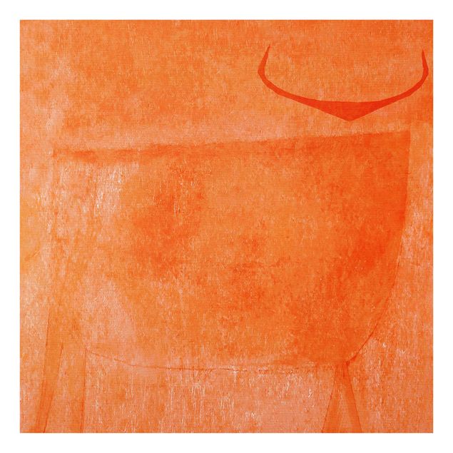 Obrazy na szkle abstrakcja Pomarańczowy Byk