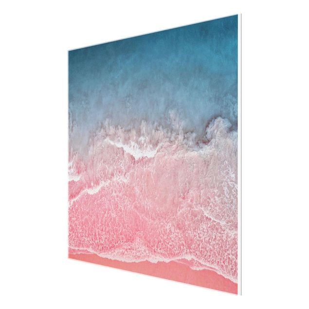 Obrazy nowoczesne Ocean w kolorze różowym