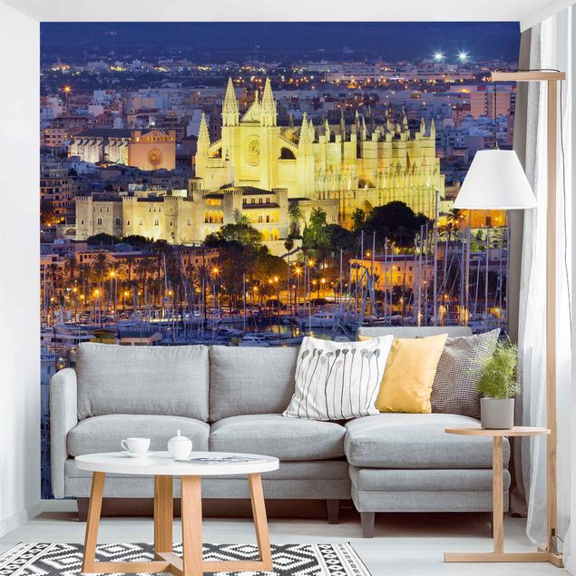 Dekoracja do kuchni Palma de Mallorca - panorama miasta i port