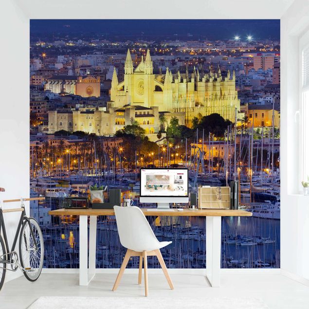 Rainer Mirau obrazy Palma de Mallorca - panorama miasta i port