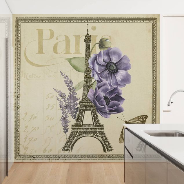 Tapety na ściany Kolaż Paryż Wieża Eiffla