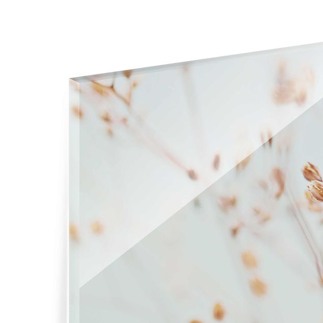 Glas Magnetboard Pąki pastelowe na gałązce polnych kwiatów