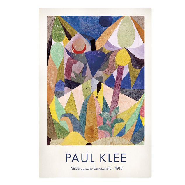 Paul Klee obrazy Paul Klee - Mild Tropical Landscape - Museum Edition