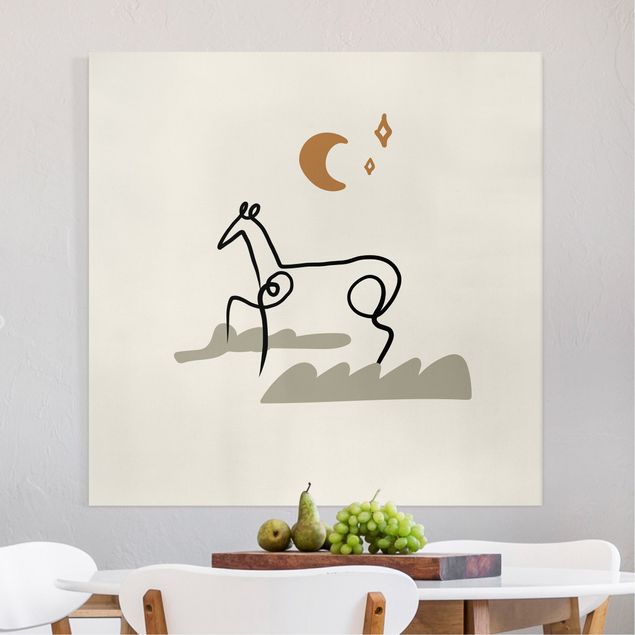 Nowoczesne obrazy do salonu Picasso Interpretation - The Horse