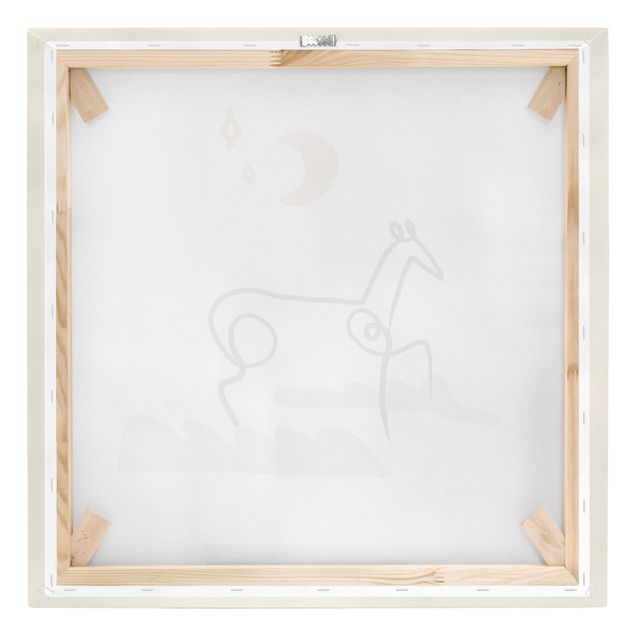 Obraz na płótnie - Picasso Interpretation - The Horse - Kwadrat 1x1
