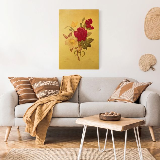 Obrazy do salonu Pierre Joseph Redouté - Róże Chrystusa