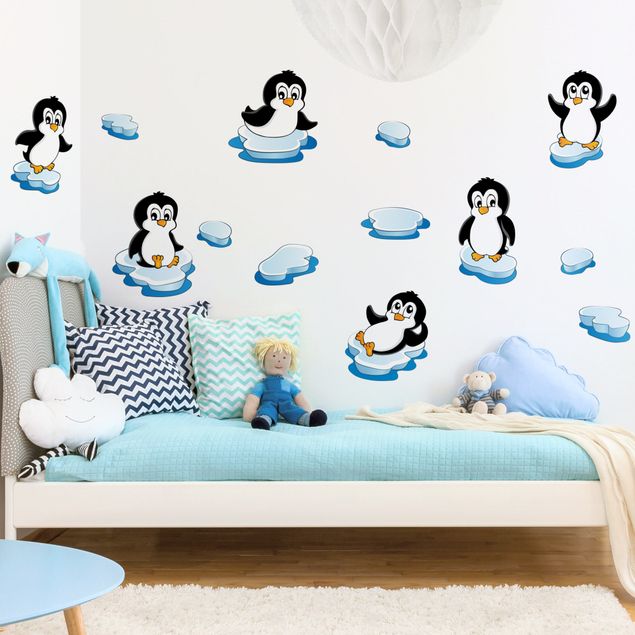 Naklejka na ścianę - Zestaw dla pingwina