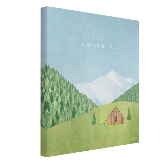Obrazy góry Plakat podróżniczy - Austria